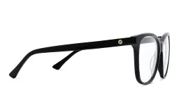 Shop EYE'M Square Eyeglasses in Black online.