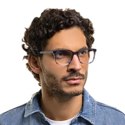 تسوق نظارة طبية مربعة EYE'M بلون أزرق أونلاين.