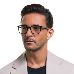 Shop EYE'M Square Eyeglasses in Shiny Havana online.