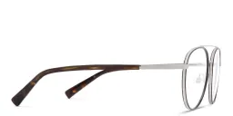 Shop EYE'M Round Eyeglasses in Silver Havana online.