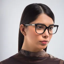 تسوق نظارة طبية مربعة EYE'M بلون Black أونلاين.