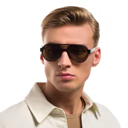 Shop EYE'M Aviator Sunglasses in Havana online.