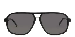 Shop EYE'M Aviator Sunglasses in Black online.
