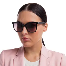 Shop EYE'M Cat Eye Sunglasses in Black online.