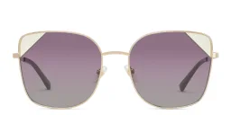 Shop EYE'M Cat Eye Sunglasses in Gold online.