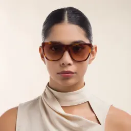 Shop EYE'M Cat Eye Sunglasses in Havana online.
