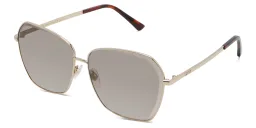 Shop EYE'M Wide Cat Eye Sunglasses in Gold online.