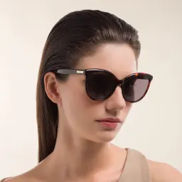 تسوق نظارة شمسية بإطار كات آي EYE'M بلون Havana أونلاين.