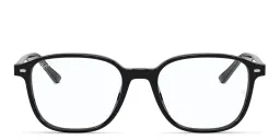 Shop Ray-Ban Leonard Square Eyeglasses in Black online.
