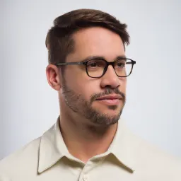 Shop Ray-Ban Leonard Square Eyeglasses in Havana online.