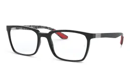 Shop Ray-Ban Rectangle Eyeglasses in Black online.