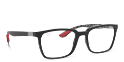 Shop Ray-Ban Rectangle Eyeglasses in Black online.