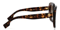 Shop BURBERRY Square Sunglasses in Dark Havana online.