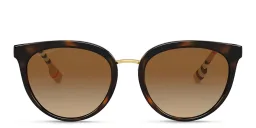 Shop BURBERRY Panthos Sunglasses in Dark Havana online.