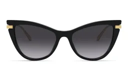 Shop Dolce & Gabbana Cat Eye Sunglasses in Black online.