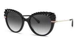 Shop Dolce & Gabbana Cat Eye Sunglasses in Black online.