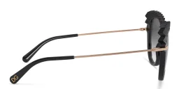 Shop Dolce & Gabbana Cat Eye Sunglasses in Black online.