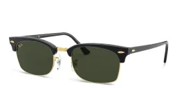 Shop Ray-Ban Rectangle Sunglasses in Black online.