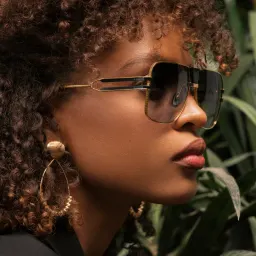 Shop BALMAIN 1914 Unisex Aviator Sunglasses in Gold online.