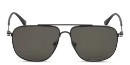 Shop TOM FORD Aviator Sunglasses in Matte Black online.