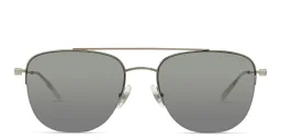 Shop MONTBLANC Square Sunglasses in Silver online.