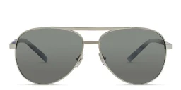Shop Maui Jim Seacliff Unisex Wide Aviator Sunglasses in Silver online.