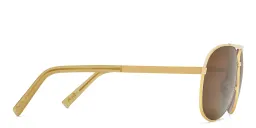 Shop Maui Jim Seacliff Unisex Wide Aviator Sunglasses in Gold online.