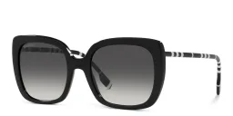 تسوق نظارات شمسية مربّعة كبيرة بربري بلون Black أونلاين.
