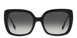 Shop BURBERRY Oversized Square Sunglasses in Black online.