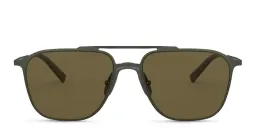 Shop GIORGIO ARMANI Square Sunglasses in Green online.