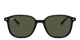 Shop Ray-Ban Leonard Unisex Square Sunglasses in Black online.