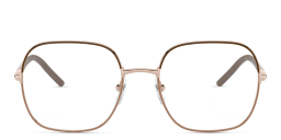 تسوق نظارة طبية مربعة برادا بلون Brown/Beige أونلاين.