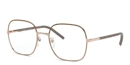 تسوق نظارة طبية مربعة برادا بلون Brown/Beige أونلاين.