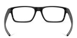 Shop Oakley Port Bow Rectangle Eyeglasses in Satin Black online.