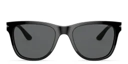 Shop GIORGIO ARMANI Square Sunglasses in Black online.