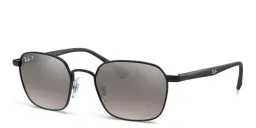 Shop Ray-Ban Square Sunglasses in Black online.