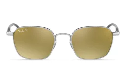 Shop Ray-Ban Square Sunglasses in Silver online.