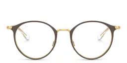 Shop Ray-Ban Junior Kids Panthos Eyeglasses in Brown online.