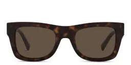 Shop VALENTINO Square Sunglasses in Havana online.