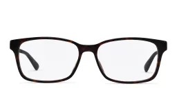 Shop GUCCI Wide Rectangle Eyeglasses in Havana online.