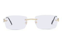 تسوق نظارات طبية بروميير دو كارتييه واسعة بدون إطار كارتييه بلون Gold أونلاين.