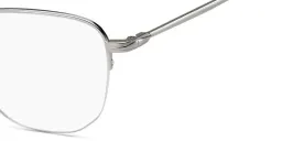 Shop DAVID BECKHAM Half Rim Square Eyeglasses in Palladium Havana online.