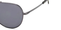 Shop DAVID BECKHAM Wide Aviator Sunglasses in Dark Ruthenium online.
