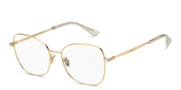 Shop JIMMY CHOO Metal Trim Wide Butterfly Eyeglasses in Gold Copper online.
