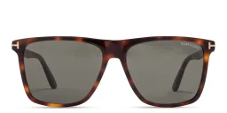 Shop TOM FORD Fletcher Square Sunglasses in Havana online.