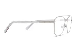 Shop EYE'M Square Eyeglasses in Silver online.