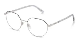Shop EYE'M Round Eyeglasses in Silver online.