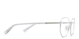 Shop EYE'M Irregular Eyeglasses in Silver online.