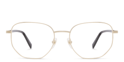 Shop EYE'M Irregular Eyeglasses in Gold online.