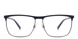 Shop EYE'M Wide Rectangle Eyeglasses in Blue online.
